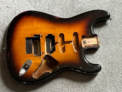 1980s Fender ST-562 MIJ Japan Contemporary Stratocaster guitar body sunburst