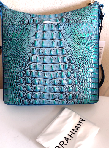 Brahmin KATIE Crossbody MULTI ESPLANADE SOLID   Blue Green NWT $255 - Bild 2 von 3
