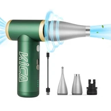 KiCA Jet Fan 2S Electric Air Duster Blower Turbo Fan PC Keyboard Cleaner | Green