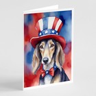 Saluki Patriotic American Greeting Cards and Envelopes Pack of 8 Dac5793Gca7P