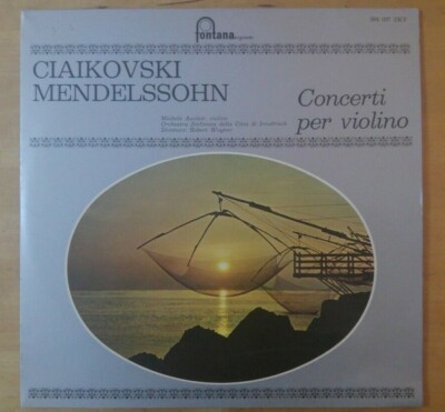 Tchaikovsky / Mendelssohn - Violin Concertos Michele Auclair Italy LP NM/NM