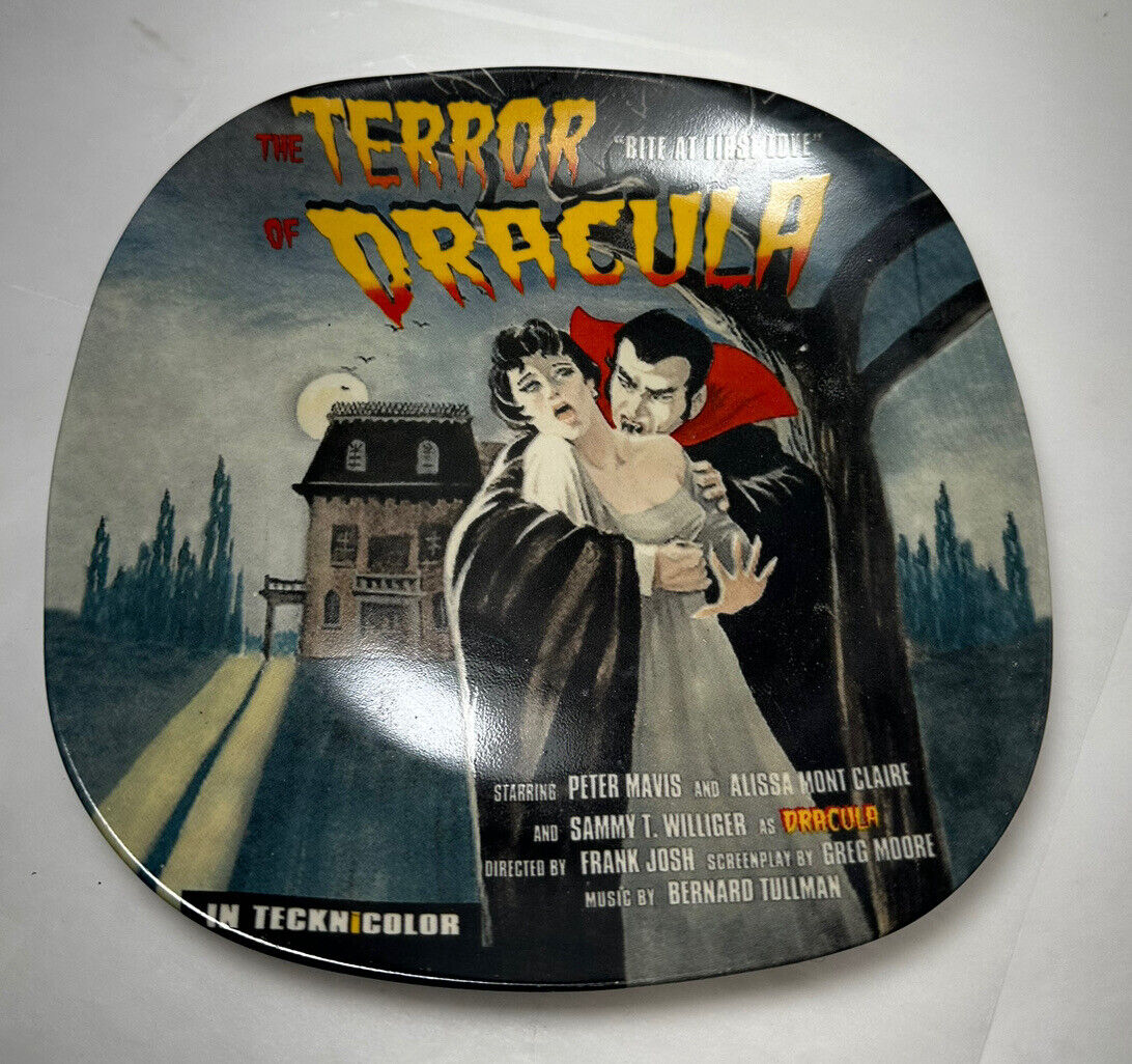 Mulberry Home Collection 10 Square Plate Vintage Scary Movie Werewolf