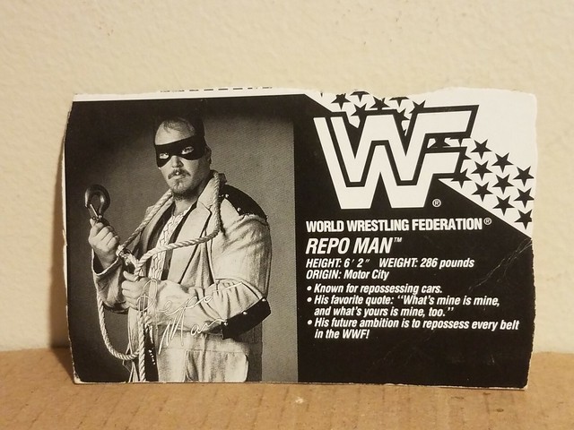 Loose WWF Hasbro Series 6 Repo Man Action Figure w/ Bio Card | eBay