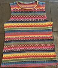 Women’s Colorful Shein Tank Top Size MEDIUM New