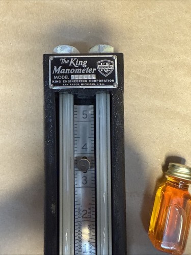 The King Manometer BUFH10 Engineering, NOS, confezione sigillata appena aperta del 1954 - Foto 5 di 10