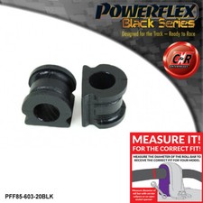 Powerflex Black Franti Überrollbügel Buchsen 20mm für Audi A1 8X 10 Auf