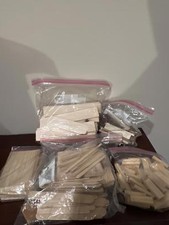 Bulk Wooden Craft Sticks - Multiple Sizes  Shapes SR528 