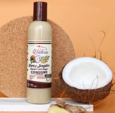 Lemuel Coconut & Ginger Hair Consome Controls Hair Loss Moisturizes & Shine 8oz
