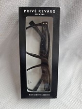 Prive Revaux The MLK Gloss Black/Clear Blue-Light Square Oversized Glasses