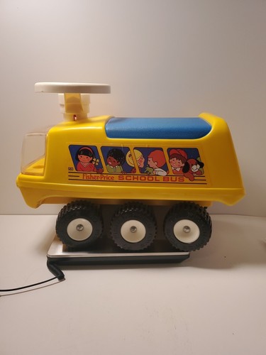 Vintage Fisher-Price Ride-On School Bus 983 Nice - Picture 14 of 14