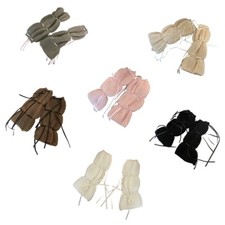 Sweet Girl Leg Warmers Knitted Foot Cover Womens Autumn Winter Leg Warmer Socks