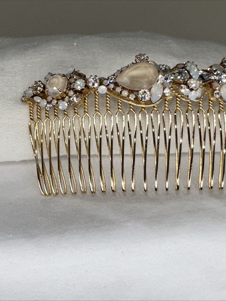 Haute Bride Haircomb bridal accessory Haute Bride Hair Accessories | Small Crystal Bridal Hair Comb main image 3