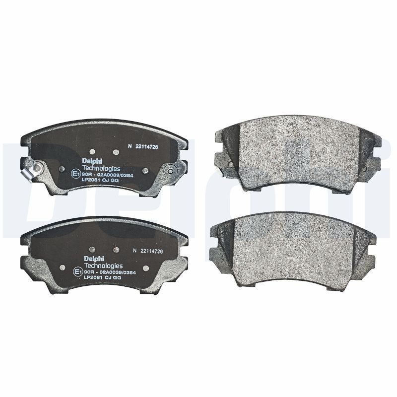 Plaquettes de frein DELPHI LP2081 premium pour freinage OPEL ZAFIRA TOURER C