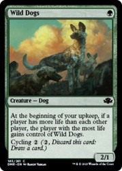 Wild Dogs 183/261 Foil Common Dominaria Remastered Magic: The Gathering