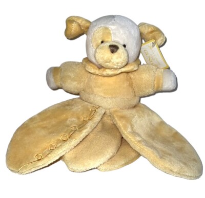 Gund Lemon Petal Puppy Blanket - 9-Inch Plush Toy That Unfolds, Soft Nursery Gift