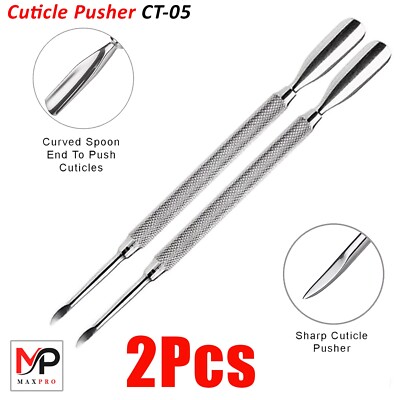 Home Nail Care Cuticle Trimmer & Pusher Tool   Professional Manicure Pedicure