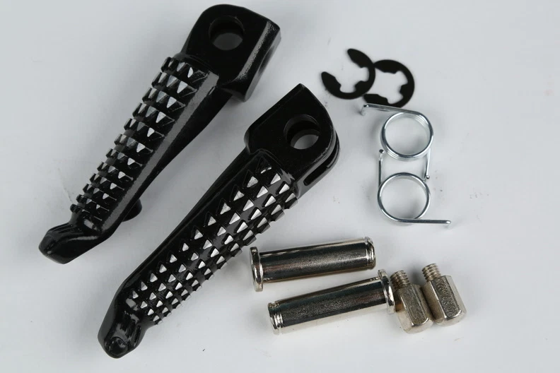 Reposapiés delanteros para conductor estriberas aptas para Kawasaki Ninja 650R EX650 2006-2013 Foto 4 de 4