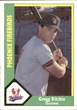 Gregg Ritchie 1990 CMC #541 RC Phoenix Firebirds FREE SHIPPING AutographDen