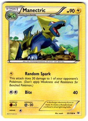 Manectric Uncommon XY - Roaring Skies 25/108 LP