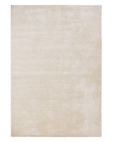 Teppich Viskose Helles Beige 140 X 200 Cm Einfarbig Handgewebt Kurzflor Gesi Ii