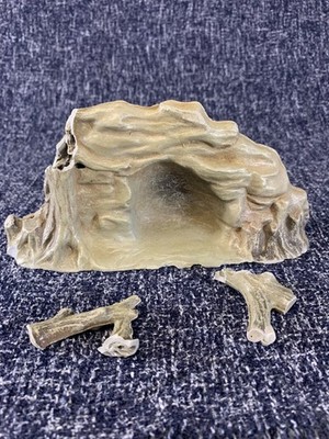 VTG ORIG 1960s Miller Prehistoric Cave w Dead Tree parts Marx Playset FAIR COND