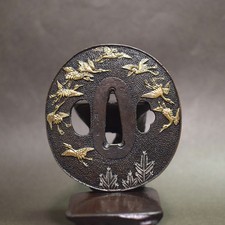 TSUBA samurai sword guard koshirae katana wakizashi