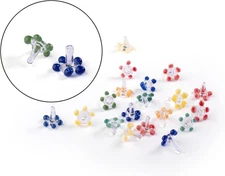 50 PCSGlass Daisy Pipe Filter Screens Reusable & Heat Resistant