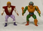 Vintage Prince Adam with Vest, No weapon & Man-At-Arms complete MOTU