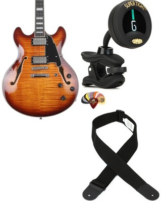 D'Angelico DAPDCDITBNS + Snark ST-8 RE + Dunlop PVP101 + Levy's M8POLY-BLK