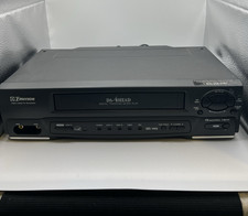 Emerson EWV401 4-Head VCR VHS Player Digital Tracking No Remote - Tested  Works