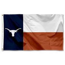 Bandera/bandera de pared del estado de la NCAA de 3x5 pies para los fanáticos de Texas Longhorns