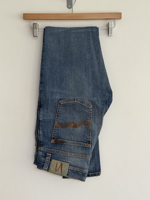 Nudie Jeans Co Slim Jeans Tight Terry Skinny Strikey Pale Washed Blau W32 L34