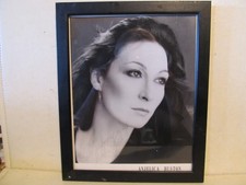 Signed Anjelica Houston photogragh Adams Family star framed and ready to hang