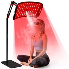 Red Light Therapy for Face and Body, Infrared Red Light Therapy Lamp with Sta...