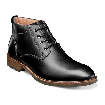 Florsheim Black Lodge Einfarbig Zehen Chukka Stiefel