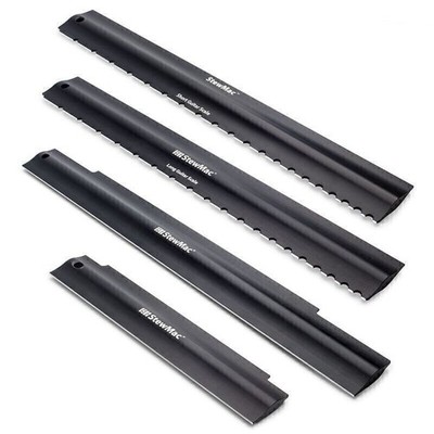 StewMac Notched and Flat Straightedges, Set of 4