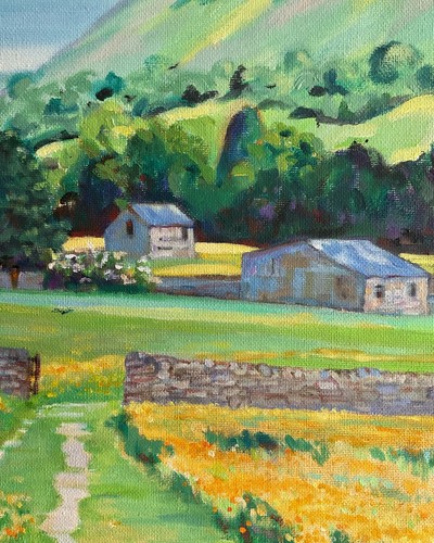 MARY STEVENSON CONTEMPORARY SCOTTISH COLOURIST BOX FRAMED OIL DIRECT FROM ARTIST - Picture 4 of 5