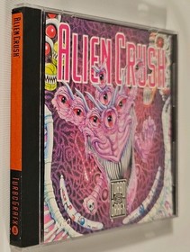 Vintage 1989 Alien Crush Turbo Grafx Turbografx 16 Complete in Case Video Game