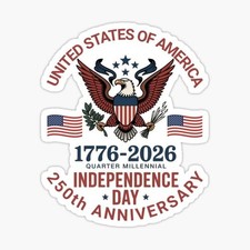 United States 250th Anniversary Military Decal Sticker Car Truck Laptop
