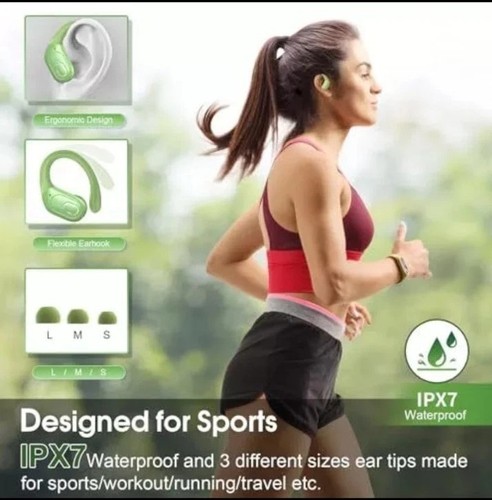 Wireless Earbuds 75Hrs Bluetooth 5.3 Headphone Sport, Bluetooth Earbuds Hi-Fi - Photo 6 sur 6