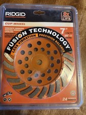 Rigid 7” Cup Wheel Concrete Grinding!!!!