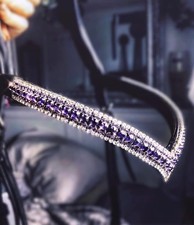 Ice Equestrian Deluxe V Shape Bling Browband