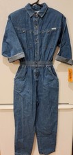 Vintage DREAMS Ideas Apparel NOS JUMPSUIT Denim WOMEN'S ROMPER Size LARGE