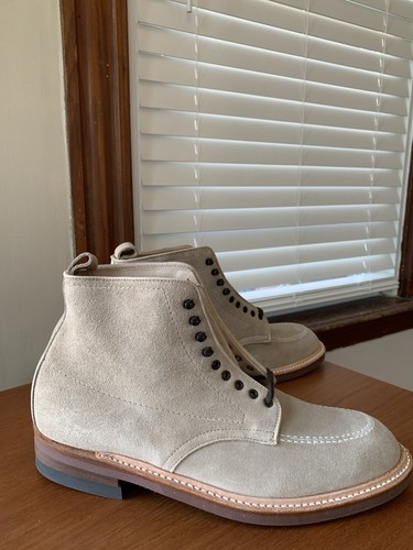 NEW w BOX | ALDEN 8.5D MILKSHAKE SUEDE INDY BOOTS NEOCORK SOLE 8.5 D 2 - Picture 3 of 12