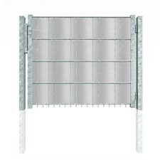 0,83m Sichtschutz Toranlage feurverzinkt wie ein Blechtor Tor mit PVC Füllung