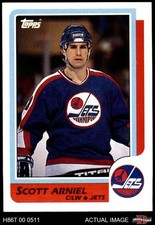 1986 Topps #194 Scott Arniel Jets-Hockey 8 - NM/MT