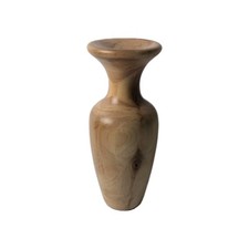 VINTAGE SPINNING ASPEN WOOD COLORADO HAND-TURNED VASE CABIN LODGE HAND MADE Read