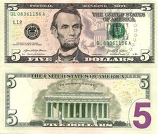 Stati Uniti USA 5 dollari 2021 P-552 UNC