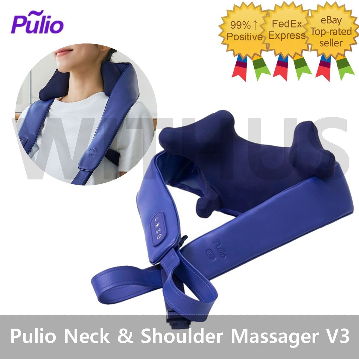 Pulio V3 Neck Shoulder Massager With Deep 4D Kneading Massage