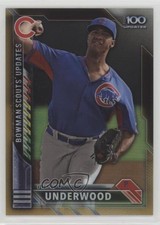 2016 Bowman Chrome Gold Refractor 18/50 Duane Underwood #BSU-DU k0w